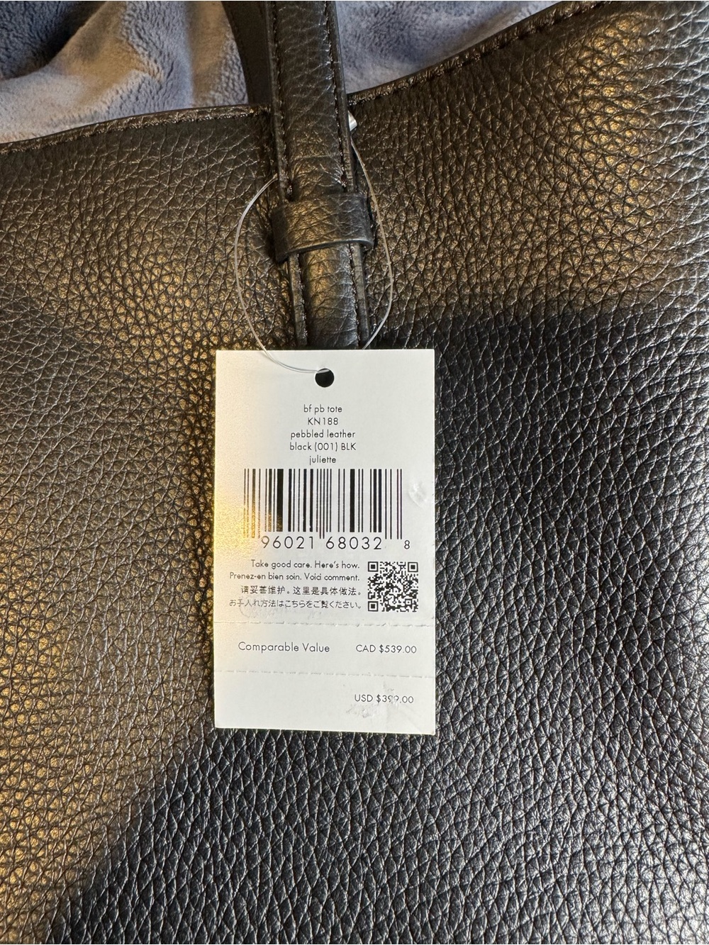 Kate Spade New York Juliette Medium Tote in black pebbled leather - Picture 4 of 12